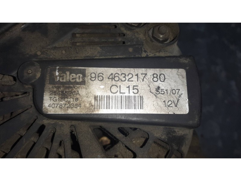 Recambio de alternador para citroen c3 referencia OEM IAM 9646321780 VALEO 