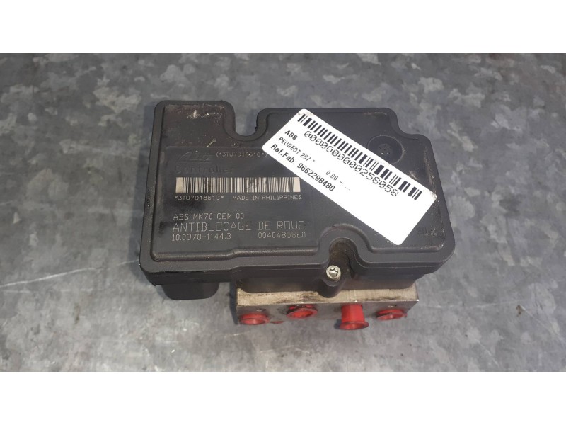 Recambio de abs para peugeot 207 referencia OEM IAM 9662298480 10020700924 