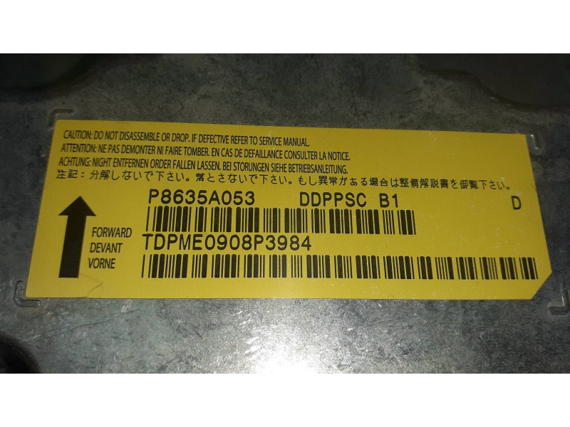 Recambio de centralita airbag para mitsubishi outlander (cw0) referencia OEM IAM P8635A053  DDPPSCB1