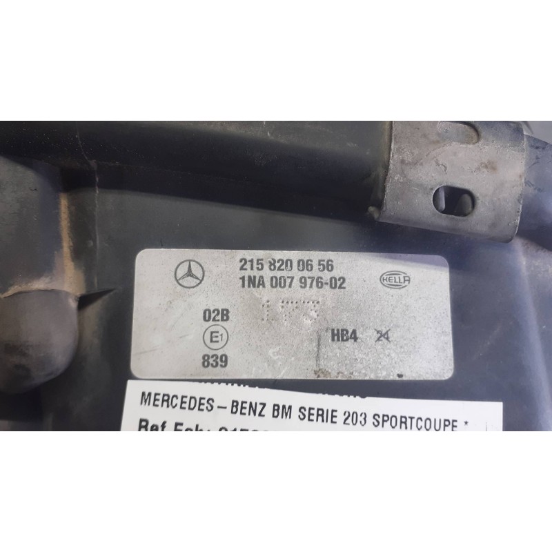 Recambio de faro antiniebla derecho para mercedes-benz clase c (w203) sportcoupe referencia OEM IAM 2158200656 1NA00797602 HELLA