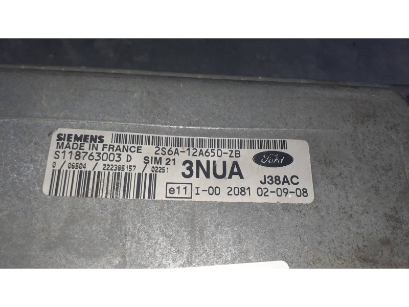 Recambio de centralita motor uce para ford fiesta (cbk) referencia OEM IAM 2S6A12A650ZB S118763003D SIEMENS