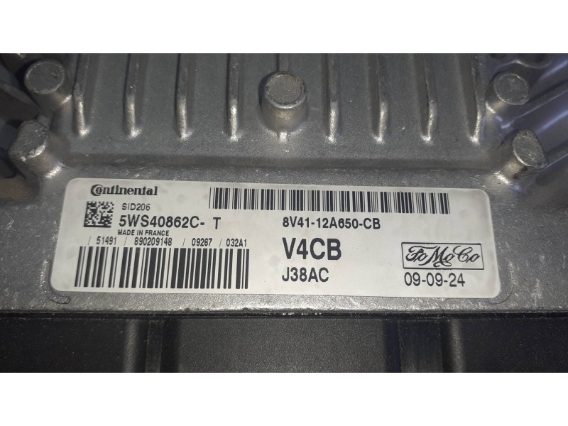 Recambio de centralita motor uce para ford kuga (cbv) referencia OEM IAM 8V4112A650CB 5WS40862CT CONTINENTAL - FOMOCO