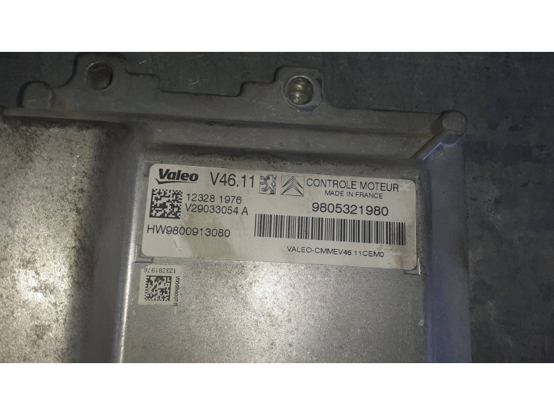 Recambio de centralita motor uce para citroen c3 referencia OEM IAM 9805321980 9800913080 VALEO