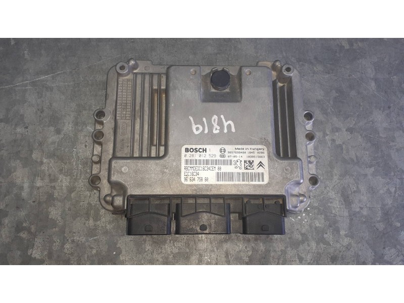 Recambio de centralita motor uce para peugeot 207 referencia OEM IAM 9663475880 0281012529 BOSCH