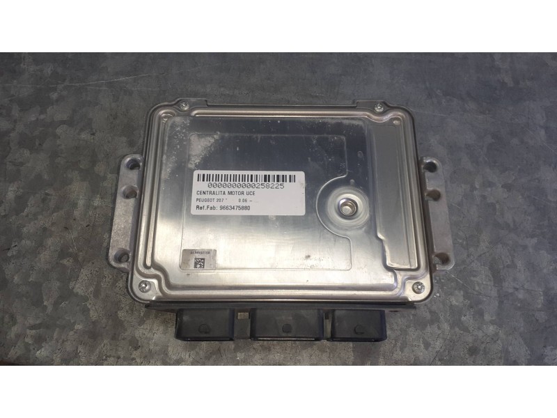 Recambio de centralita motor uce para peugeot 207 referencia OEM IAM 9663475880 0281012529 BOSCH