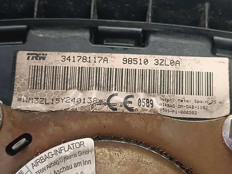 Recambio de airbag delantero izquierdo para nissan pulsar (c13) referencia OEM IAM 34178117A  