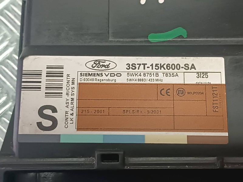 Recambio de modulo confort para ford mondeo berlina (ge) referencia OEM IAM 3S7T15K600SA  SIEMENS VDO
