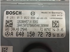 Recambio de centralita motor uce para mercedes-benz clase b (w245) referencia OEM IAM A6401507279 0281013022 BOSCH 2