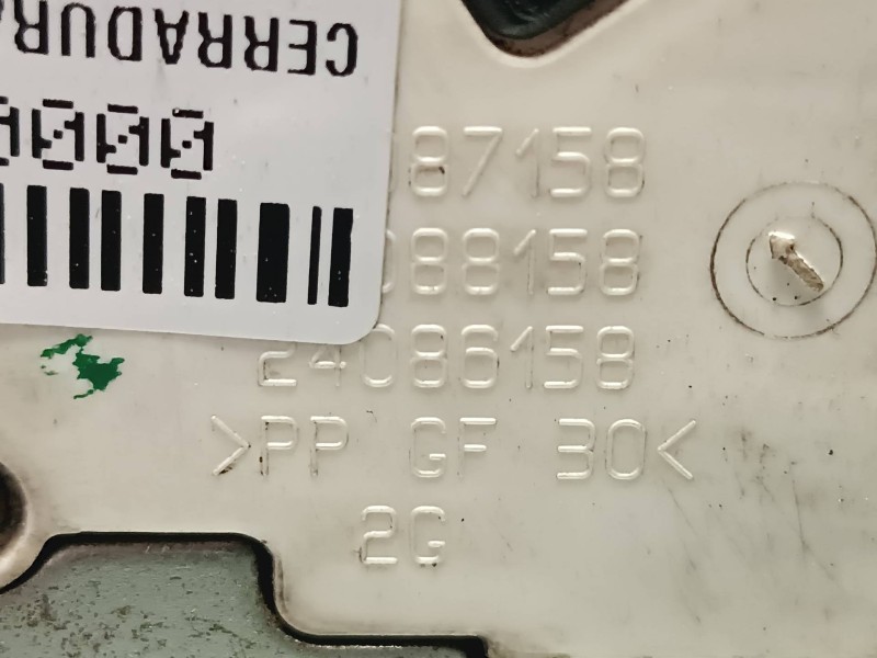 Recambio de cerradura puerta trasera izquierda para peugeot 207 referencia OEM IAM 24090816 24087816 24091816
