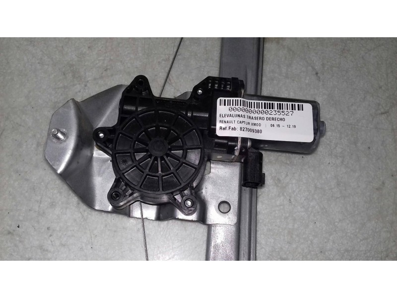 Recambio de elevalunas trasero derecho para renault captur xmod referencia OEM IAM 827009380 12800147101D ELECTRICO