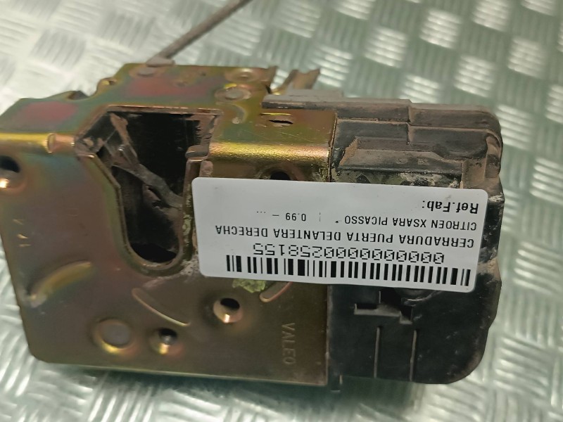 Recambio de cerradura puerta delantera derecha para citroen xsara picasso referencia OEM IAM  VALEO CONECTOR 6 PINES