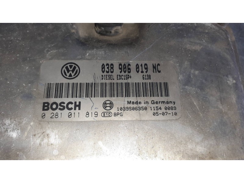 Recambio de centralita motor uce para volkswagen polo (9n1) referencia OEM IAM 038906019NC 0281011819 BOSCH