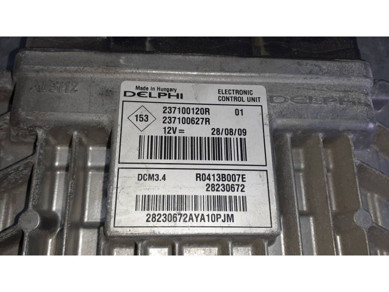 Recambio de centralita motor uce para renault megane iii berlina 5 p referencia OEM IAM 237100120R 237100627R DELPHI