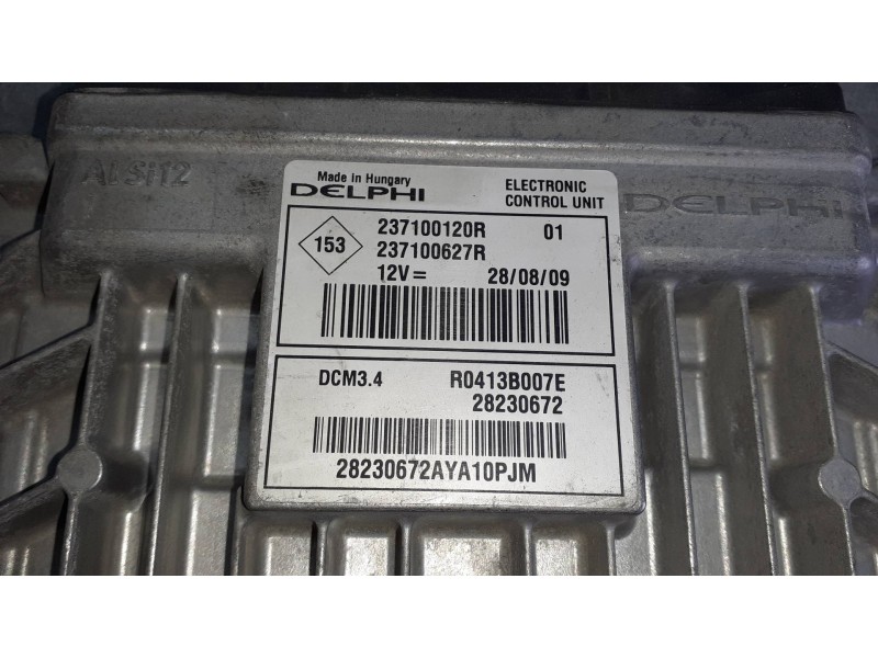 Recambio de centralita motor uce para renault megane iii berlina 5 p referencia OEM IAM 237100120R 237100627R DELPHI