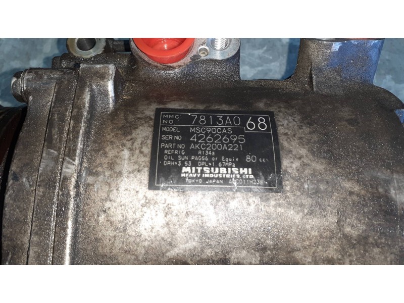 Recambio de compresor aire acondicionado para mitsubishi outlander (cw0) referencia OEM IAM 7813A068 MSC90CAS AKC200A221