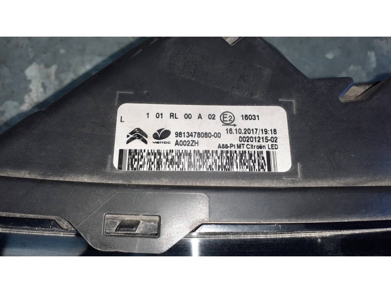 Recambio de piloto delantero izquierdo para citroen c3 aircross referencia OEM IAM 9813478080 A002ZH 981347808000
