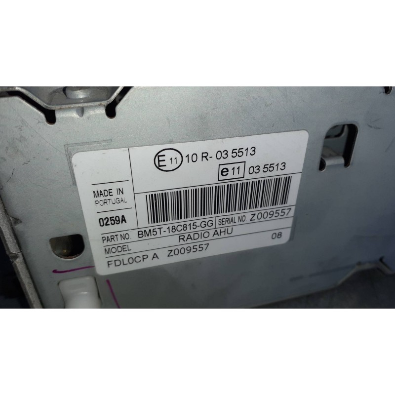 Recambio de sistema audio / radio cd para ford focus lim. (cb8) referencia OEM IAM BM5T18C815GG RADIO AHU FOMOCO
