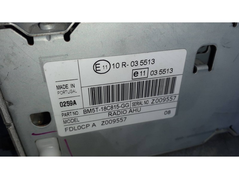 Recambio de sistema audio / radio cd para ford focus lim. (cb8) referencia OEM IAM BM5T18C815GG RADIO AHU FOMOCO