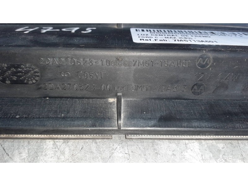 Recambio de luz central de freno para ford c-max (cb3) referencia OEM IAM 7M5113A601 2DA270523 3M5113A613