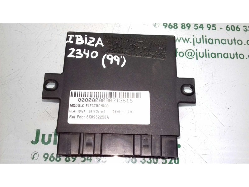 Recambio de modulo electronico para seat ibiza (6k1) select referencia OEM IAM 6K0962258A 5WK46921 SIEMENS