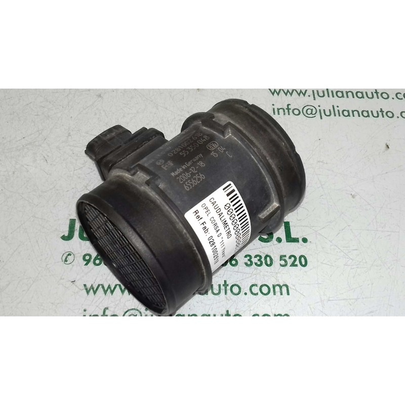 Recambio de caudalimetro para opel corsa d ´´111 years´´ referencia OEM IAM 0281002618 55350048 BOSCH