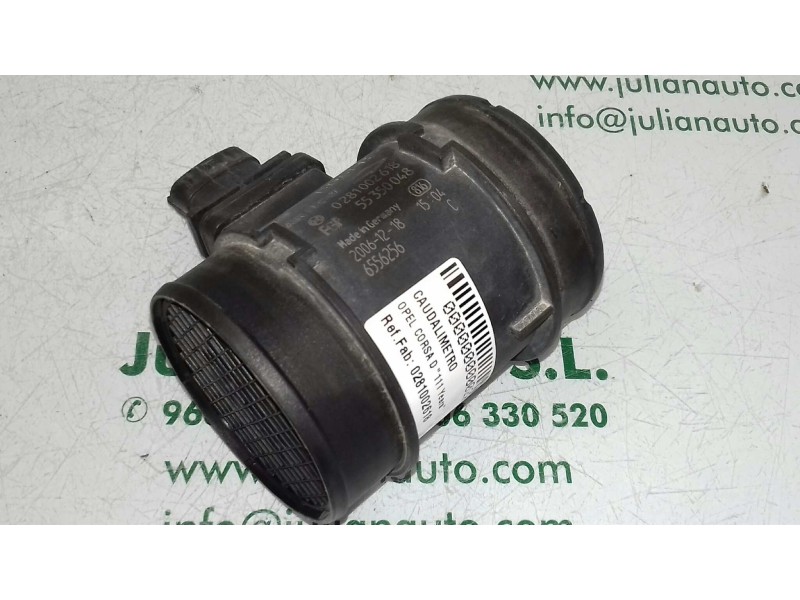 Recambio de caudalimetro para opel corsa d ´´111 years´´ referencia OEM IAM 0281002618 55350048 BOSCH