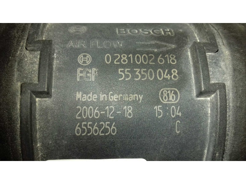 Recambio de caudalimetro para opel corsa d ´´111 years´´ referencia OEM IAM 0281002618 55350048 BOSCH