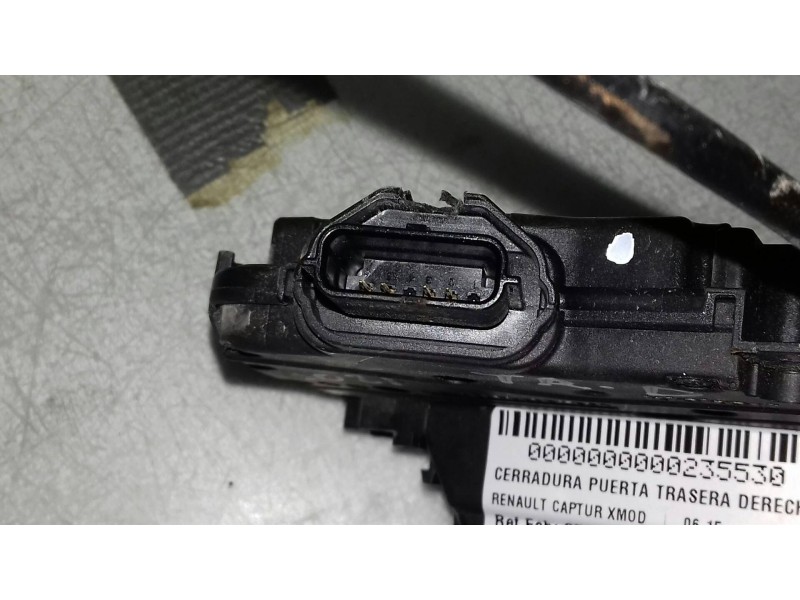 Recambio de cerradura puerta trasera derecha para renault captur xmod referencia OEM IAM 805027072R 40727224 ELECTRICA