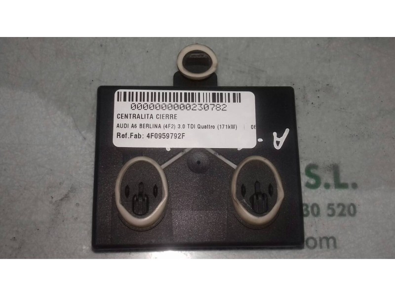 Recambio de centralita cierre para audi a6 berlina (4f2) 3.0 tdi quattro (171kw) referencia OEM IAM 4F0959792F  TEMIC