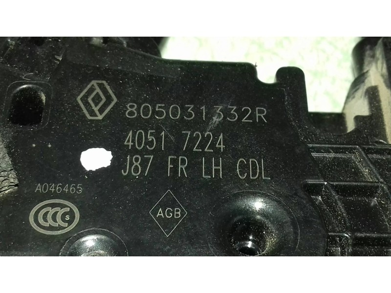 Recambio de cerradura puerta delantera izquierda para renault captur xmod referencia OEM IAM 805031332R 40517224 ELECTRICA