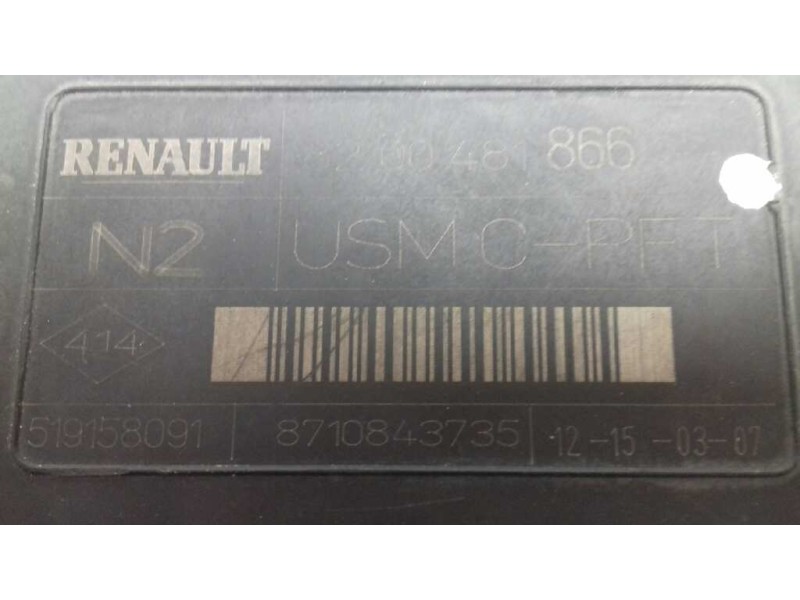 Recambio de centralita motor uce para renault scenic ii dynamique referencia OEM IAM 8200509516 8200611648 KIT - JOHNSONCONTROLS
