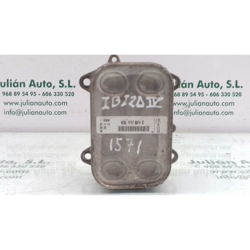 Recambio de enfriador aceite motor para seat ibiza (6j5) reference referencia OEM IAM 03L117021C  