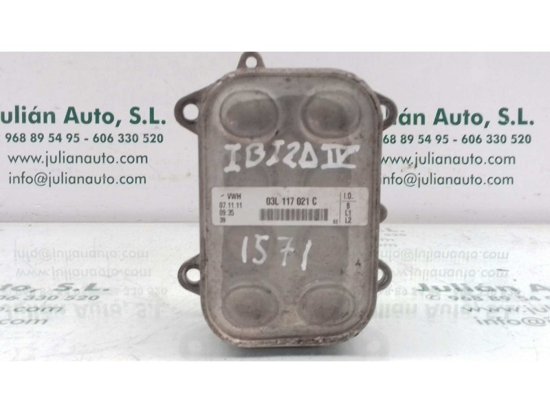 Recambio de enfriador aceite motor para seat ibiza (6j5) reference referencia OEM IAM 03L117021C  