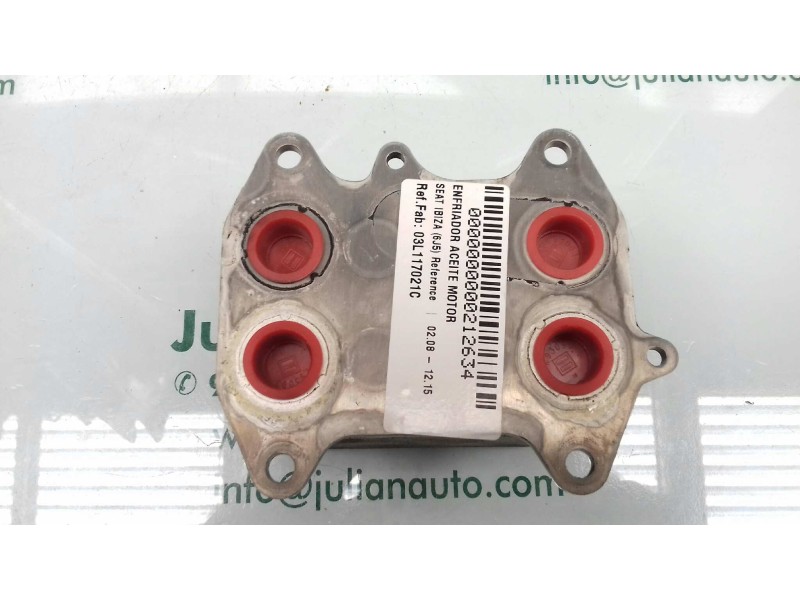 Recambio de enfriador aceite motor para seat ibiza (6j5) reference referencia OEM IAM 03L117021C  