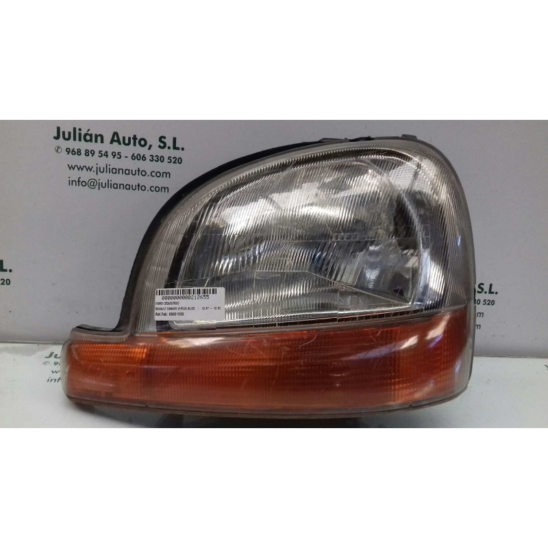 Recambio de faro izquierdo para renault kangoo (f/kc0) alize referencia OEM IAM 89001033 086669 VALEO