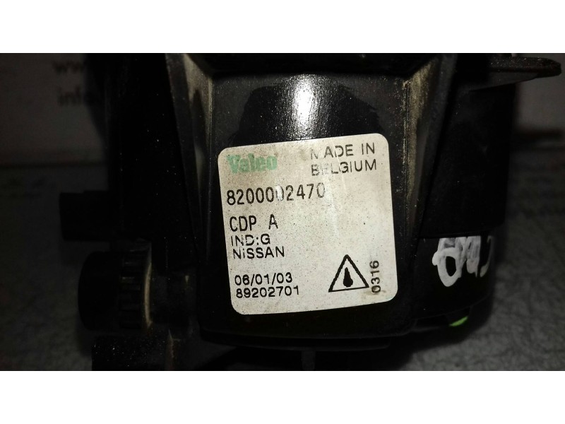 Recambio de faro antiniebla derecho para nissan micra (k12e) acenta referencia OEM IAM 8200002470  2 PINES