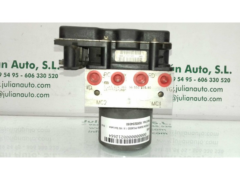 Recambio de abs para citroen xsara picasso 1.6 16v exclusive referencia OEM IAM 0265234060 9655045580 0265950330