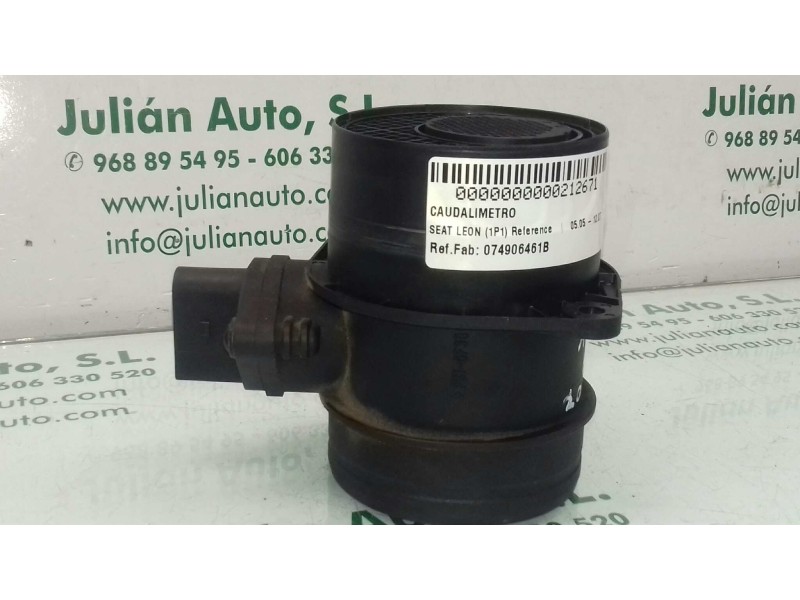 Recambio de caudalimetro para seat leon (1p1) reference referencia OEM IAM 074906461B 0281002461 BOSCH
