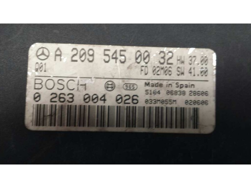 Recambio de modulo electronico para mercedes-benz clase clk (w209) coupe referencia OEM IAM A2095450032 0263004026 PARKTRONIC