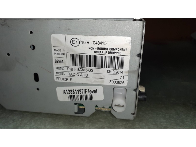 Recambio de sistema audio / radio cd para ford focus lim. business referencia OEM IAM F1BT18C815GG  FOMOCO