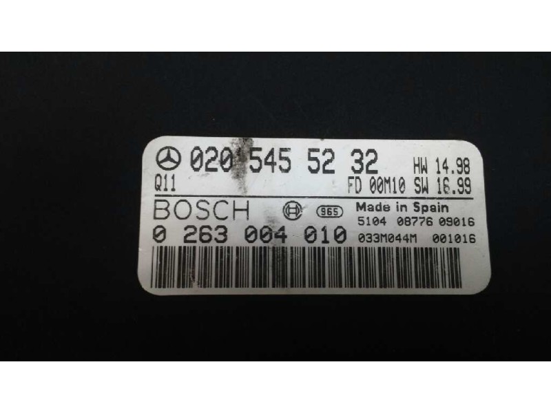 Recambio de modulo electronico para mercedes-benz clase s (w220) berlina referencia OEM IAM 0205455232 0263004010  Recambio de modulo electronico para mercedes-benz clase s (w220) berlina referencia OEM IAM 0205455232 0263004010