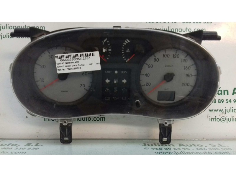 Recambio de cuadro instrumentos para renault kangoo (f/kc0) privilege referencia OEM IAM P8200176652B 21671175 SAGEM