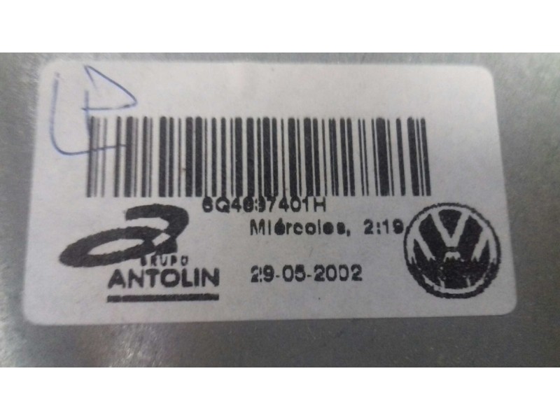 Recambio de elevalunas delantero izquierdo para volkswagen polo (9n1) trendline referencia OEM IAM 6Q4837755  ELECTRICO