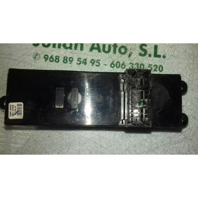 Recambio de mando elevalunas delantero izquierdo para nissan primera berlina (p12) visia referencia OEM IAM 25401AV640  7 + 5 PI