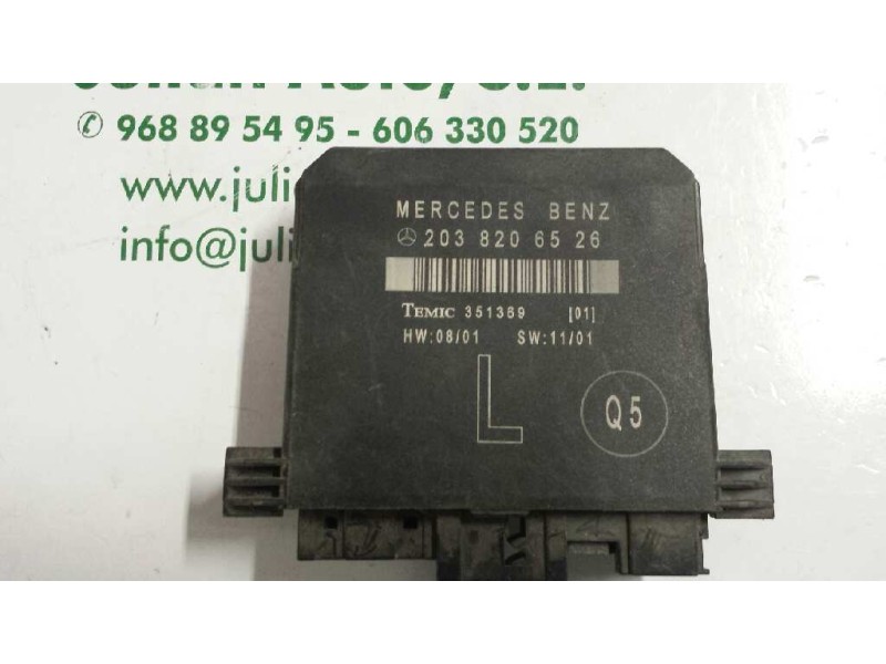 Recambio de modulo confort para mercedes-benz clase c (w203) berlina referencia OEM IAM 2038206526 351369 