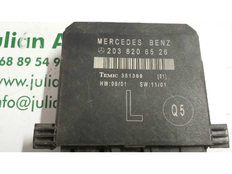 Recambio de modulo confort para mercedes-benz clase c (w203) berlina referencia OEM IAM 2038206526 351369 