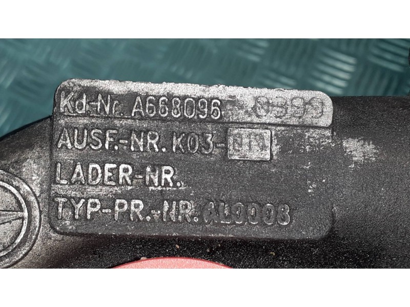 Recambio de turbocompresor para mercedes-benz clase a (w168) 160 cdi (168.006) referencia OEM IAM A668096 53031015061 