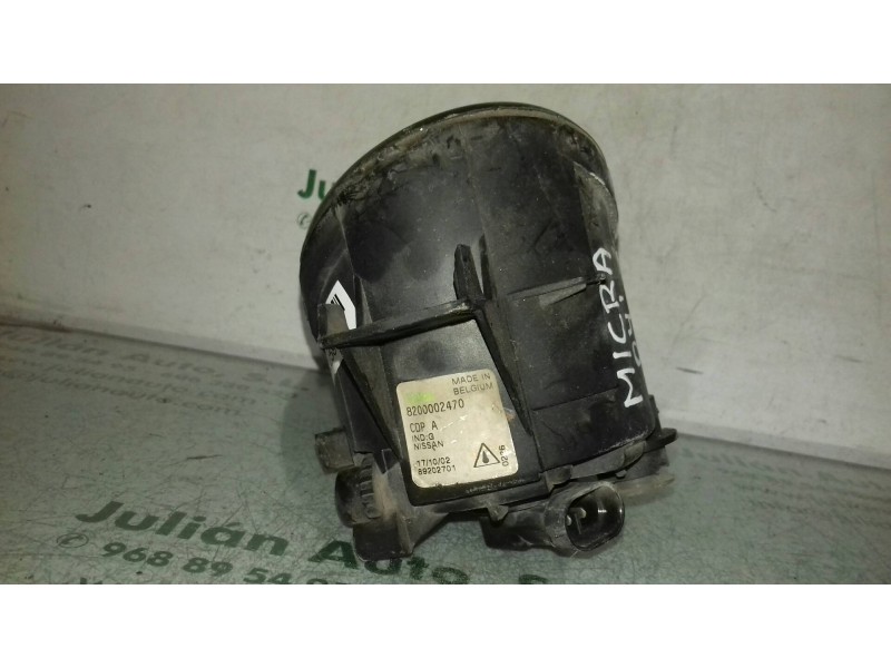 Recambio de faro antiniebla derecho para nissan micra (k12e) acenta referencia OEM IAM 8200002470 89201781 VALEO