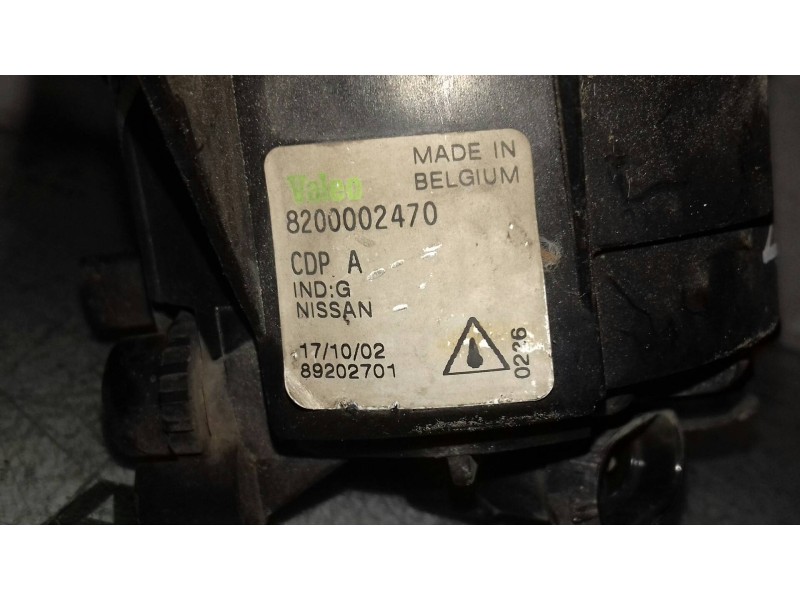 Recambio de faro antiniebla derecho para nissan micra (k12e) acenta referencia OEM IAM 8200002470 89201781 VALEO