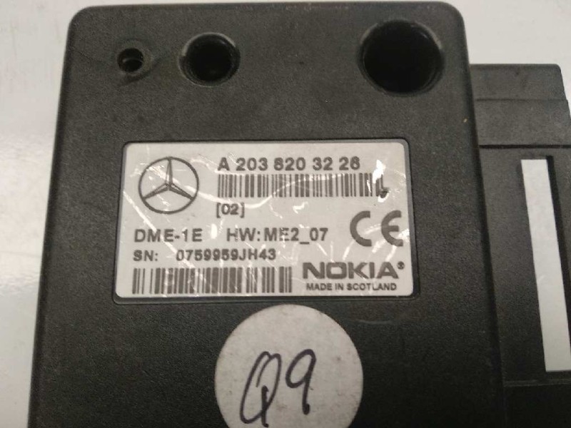 Recambio de modulo electronico para mercedes-benz clase c (w203) berlina 2.2 cdi cat referencia OEM IAM A2038203226  